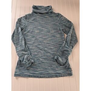 Merrell Women's SelectWick‎ Turtleneck Top Medium Blue Heather